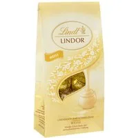LINDT Schokolade, Lindt Lindor Beutel Weiss mit zartschmelzender Schokolade 136g