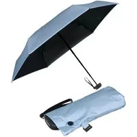 iX-brella Taschenregenschirm Sonnen-Regenschirm mit UPF 50+, UV-Hitze-Schutz, winzig klein, mit Handöffner, innen schwarz