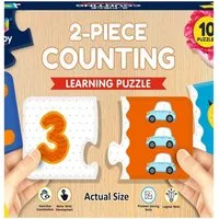 Webby Toys Puzzle Montessori Lernpuzzle-Set – 2 Teile – Interaktives Kinder-Lernspiel, 20 Puzzleteile, Fördert Feinmotorik, Konzentration und spielerisches Lernen