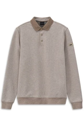 bugatti - Herren Sweatshirt beige - Gr. - 3XL