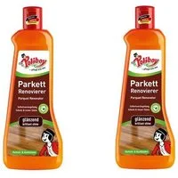 poliboy Renovierer glänzend - 1 Liter Parkettreiniger (für stumpfe und abgenutzte Holz- und Korkböden - Made in Germany)