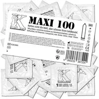 Kondomotheke XXL-Kondome MAXI (große Kondome ohne Extras, für mehr Platz) Beutel mit, 100 St., breite Kondome -, die preiswerten Kondome zum Super-Sparpreis