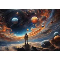 Wallarena Fototapete Galaxie - Mehrfarbig - Jugendliche - Vlies - Schlafzimmer, glatt, 152x104cm