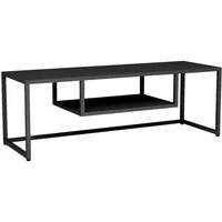 en.casa TV-Regal, »Isokyrö« Metall 120 x 40 x 40 cm Schwarz