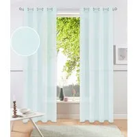 OTTO home Gardine XANA (2 St), Ösen, transparent, Voile, Bestseller, einfarbig, 1 bzw. 2er Set, pflegeleicht, Bestseller!