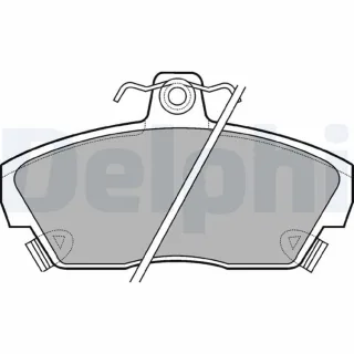 Delphi Bremsbel?ge vorne Rover 200 25 400 45 800 Coupe Streetwise