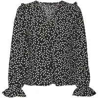 Vero Moda Langarmbluse (1-tlg) Rüschen