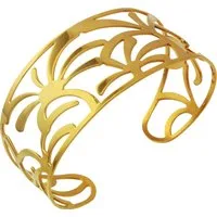 Amello Armspange Amello Palmen Damen Armreif vergoldet (Armspange), Damen Armspange (Palmen) Edelstahl (Stainless Steel), vergoldet (Gelbg