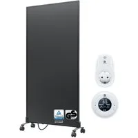 Bringer Infrarotheizung Standgerät, 300-1200 Watt, inkl. Standfüße, 5 Jahre Garantie, TÜV, schwarz
