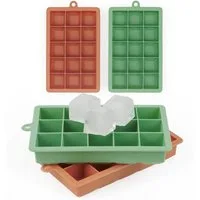 Blumtal Eiswürfelform Silikon - Größe XL, 2x15er Pack, BPA frei, Leichtes Herauslösen
