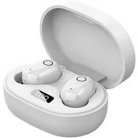 KINSI Drahtlose Bluetooth-Kopfhörer, Stereo-Kopfhörer, In-Ear-Kopfhörer Funk-Kopfhörer (LED-Display, Mini-Smart-Touch-Kopfhörer mit Ladestation)
