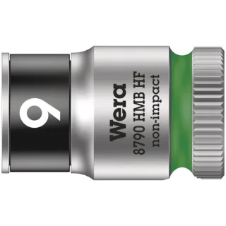 Wera 8790 HMB HF Zyklop-Steckschlüsseleinsatz mit 3/8"-Antrieb mit Haltefunktion Grün - 05003743001