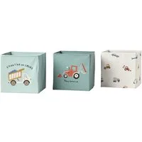 vertbaudet Aufbewahrungsbox, 3er-Pack, 29 x 29 x 29 cm