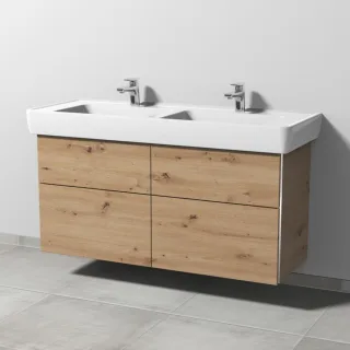 Sanipa 3way Waschtischunterbau zu Laufen Pro A Waschtisch mit 4 Auszügen, Eiche Natural-Touch BR76085