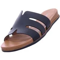 Jana Damen 8-27166-44 001 Pantoletten Vegan in Schwarz Pantolette