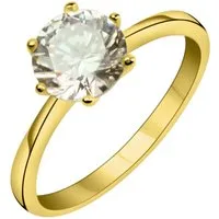 Firetti Goldring Schmuck Geschenk Gold 375 Fingerring Verlobungsring Ring Solitär, mit Zirkonia (synth)