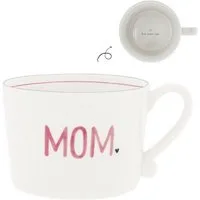 Bastion Collections Geschirr-Set Tasse - ROSE MOM - weiß