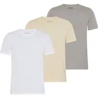 BOSS T-Shirt TShirtRN 3P Classic (Packung, 3-tlg) mit BOSS Stickerei