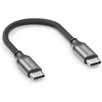 deleyCON 0,15m USB C Kabel Ladekabel PD3.0 100W Schnellladekabel USB-C auf USB-Kabel