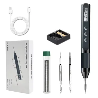 X210 Digital USB Soldering Iron 30W Temperature Adjustable 180°C-480°C Fast Heating OLED Screen Portable Welding Tool Un