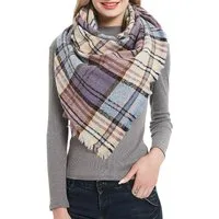 THE FASHION HOUSE Schal Damen Schal Winter Herbst kariert in Übergröße Deckenschal Modeschal, Karo Tartan Streifen Muster Schultertuch Halstuch oversize