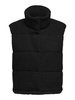 ONLY - ONLSANDRA TEDDY WAISTCOAT OTW NOOS Black - Gr. - S