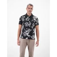 LERROS Poloshirt Kurzarm mit floralem Allover-Print