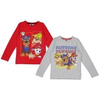PAW PATROL Langarmshirt 2x Kinder Longsleeves Langarm T-Shirts Sweatshirts Paw Patrol