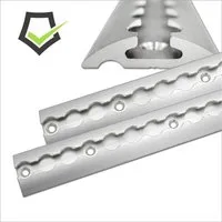solidpro Spanngurt Airlineschiene 2x 0,5 Meter halbrund silber, TÜV zertifiziert (2-St)