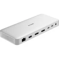 DUF-901, Dockingstation silber, USB-A, USB-C, DP, RJ-45