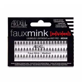 Faux Mink Pestañas Individuales Negras #medium