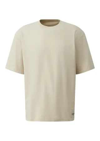 Q/S designed by - T-Shirt im Relaxed Fit beige - Gr. - M