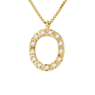 DIADEMA - Halskette mit Diamanten - O - Gelbgold - Chaine Véntienne