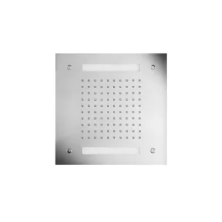 Herzbach Living Spa Farblicht-Regenbrause 11.630300.2.01 Edelstahl poliert, 300x300mm, Regen
