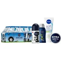 Nivea Hautpflege-Set MEN Mini Bus Male 2026 - Geschenkset im Bus‑Design 4 Pflege‑Essentials Set