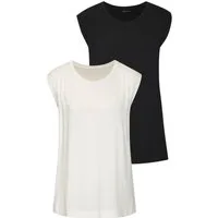 LASCANA Shirttop mit Schulterraffung aus weichem Viskose-Stretch