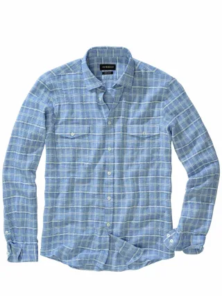 Mey & Edlich Herren OOO-Hemd Blau 69 % Baumwolle, 28 % Viskose, 3 % Polyester