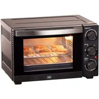 KHG Minibackofen Minibackofen MBO-15S in schwarz mit Umluft, Ober-/Unterhitze, Umluft, Ober-/Unterhitze, Brotbackofen, inkl. 6 Funktionsstufen