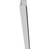 GartenLand Zaunpfosten Aluminium Wandprofil für Steckzäune ca. 200 cm, Aluminium Wandprofil