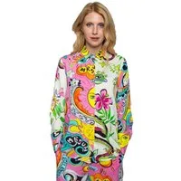 Emily Van Den Bergh Hemdbluse pink comic