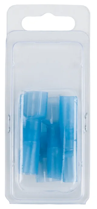 KS Tools Sortiment isolierter Quetschverbinder, blau, AWG16-14, 6-tlg Stecker blau - 970.0650