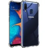 CoolGadget Handyhülle Anti Shock Rugged Case für Samsung Galaxy A20e 5,8 Zoll, Slim Cover Kantenschutz Schutzhülle für Samsung A20e Hülle Transparent