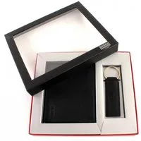 MANO Geldbörse Wallet / Keychain Set (Set, 2-tlg), aus echtem Rindsleder