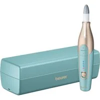 BEURER Maniküre-Pediküre-Set MP 84 elektrische Nagelfeile, kabellos mit Lade- und Aufbewahrungsetui, Mit 10 Aufsätzen, LED-Licht, Abschaltautomatik und Ladekontrollanzeige