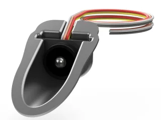 Blende für LED Warnleuchte | Redtronic | Star M1 | Mini Richtungsblitzer IP69K 12-24V 7 Blitzmuster R65 | Fahrzeug Blaulicht LED kompakt Warnblitzer A