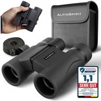AlpinSpirit Fernglas inkl. Tasche & Zubehör (Testsieger) – für Brillenträger Fernglas (Kinder und Erwachsene, Ideal für Sport, Reise, Freizeit - FMC & BAK4)