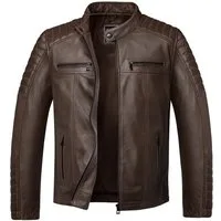 Amaci&Sons Lederjacke Ventura Lederjacke Echtleder Herren Biker Zipper Jacke