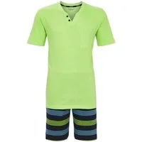 Ringella Shorty mit Zierknopfleiste und geringelter Bermuda mit Dehnbund (2 tlg) Single Jersey aus reiner Baumwolle