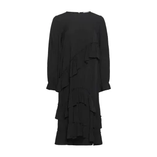 Sierra Volantkleid in Schwarz