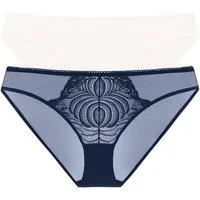 Dorina Slip Lincoln 2PP Brief (2er Pack) elastisch, Spitze, Mesh, feminin